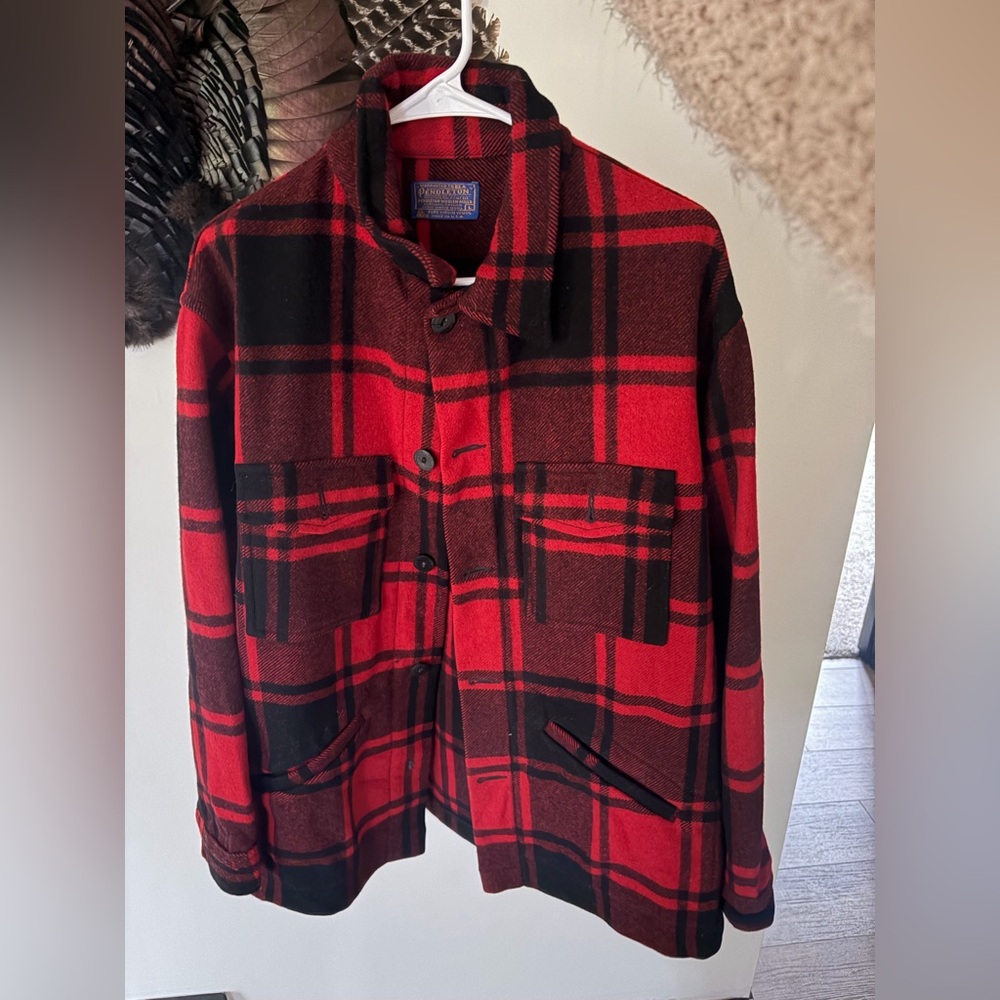 Pendleton Red and Black Checkered Men's Jacket